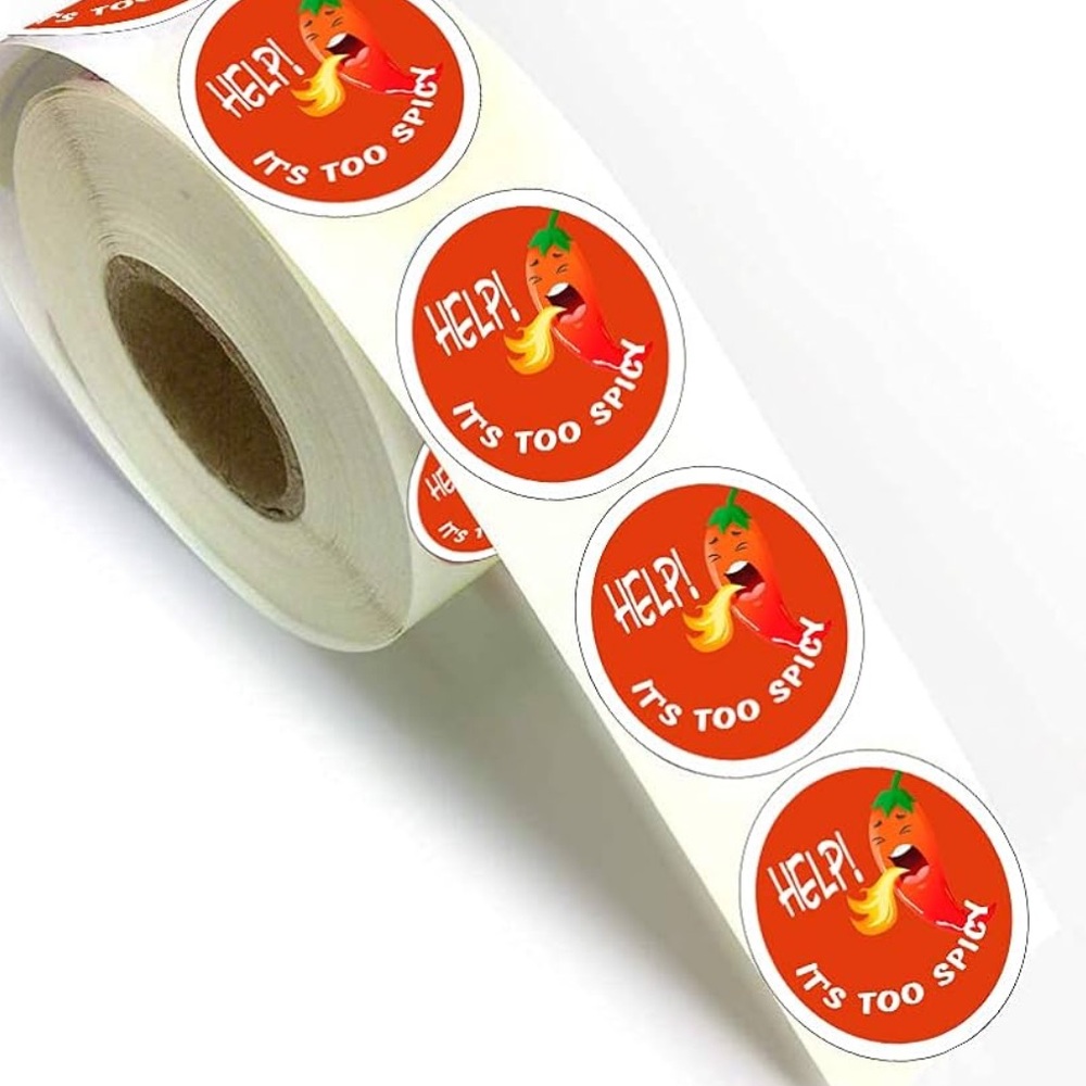 500 pcs Spicy Jalapeno Stickers